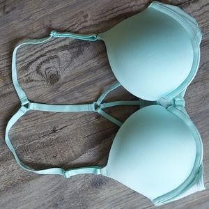 Victoria's Secret | Seafoam front-close racerback push-up bra